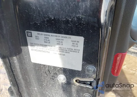 2007 Chevrolet Impala Lt z USA, uszkodzony, nr VIN 2G1WC58R279407764